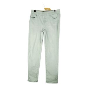 Soft Surroundings Seafoam Green Pull-On Denim Jeans Relaxed Stretch Pants Size M